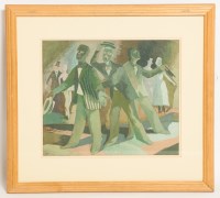 Lot 1918 - * P.J. CONNOLLY, MINSTRELS gouache on paper,...