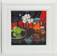 Lot 1936 - FRANK COLCLOUGH, COMPOSITION WITH POOLE POT...