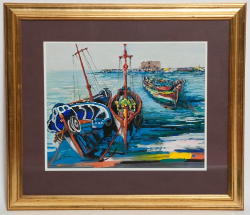 Lot 1939 - JOHN FINDLAY, PALPHOS acrylic on paper, signed...