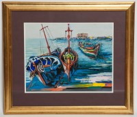 Lot 1939 - JOHN FINDLAY, PALPHOS acrylic on paper, signed...