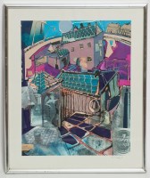 Lot 1942 - JOHN FINDLAY, LULU AT NO. 17 mixed media on...