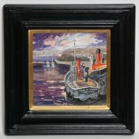 Lot 2035 - JAMES S DAVIS PAI RSW FRSA, CRINAN MORNING...