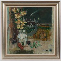 Lot 2118 - * DONALD MANSON, STILL LIFE WITH A COMET &...