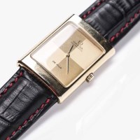 Lot 759 - GENTLEMAN'S GOLD PLATED OMEGA DEVILLE...