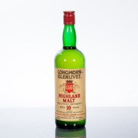 Lot 1242 - LONGMORN-GLENLIVET 10 YEAR OLD Single Highland...