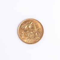 Lot 1498 - EDWARD VII HALF SOVEREIGN DATED 1907