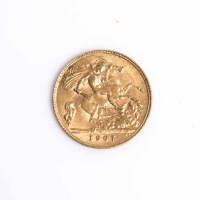 Lot 1502 - EDWARD VII HALF SOVEREIGN DATED 1907
