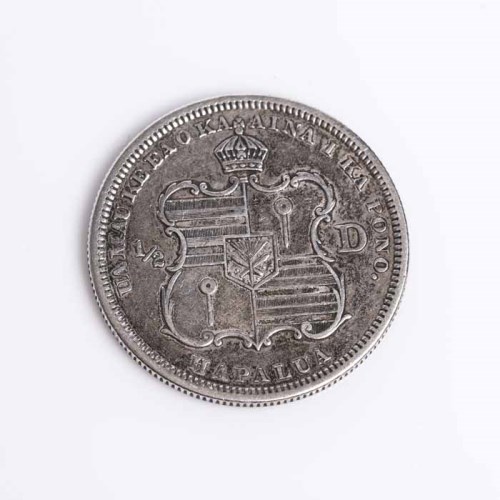 Lot 1509 - HAWAII SILVER HALF DOLLAR DATED 1883