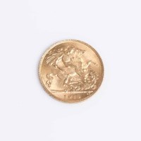 Lot 1513 - GEORGE V HALF SOVEREIGN DATED 1914