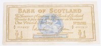 Lot 1514 - PRINT ERROR: BANK OF SCOTLAND £1 WITH DOUBLE...