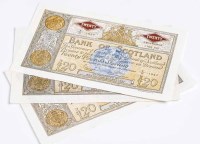 Lot 1516 - COLLECTION OF THREE BANK OF SCOTLAND £20...