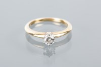 Lot 1672A - TIFFANY & CO DIAMOND SOLITAIRE RING the...