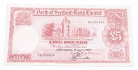 Lot 1523 - NORTH OF SCOTLAND BANK LIMITED £5 BANKNOTE...