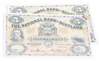 Lot 1524 - TWO NATIONAL BANK OF SCOTLAND LIMITED £5...