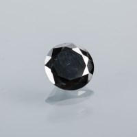 Lot 1711A - UNMOUNTED ROUND BLACK DIAMOND approximately...