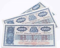 Lot 1536 - COLLECTION OF BRITISH LINEN BANK £5 BANKNOTES...