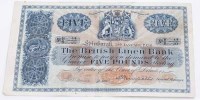 Lot 1537 - THE BRITISH LINEN BANK £5 BANKNOTE Edinburgh...
