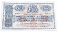 Lot 1542 - THE BRITISH LINEN BANK £20 BANKNOTE Edinburgh...