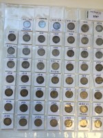Lot 1547 - COLLECTION OF SILVER THREE PENCE COINS dated...