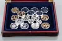 Lot 1543 - GROUP OF EIGHTEEN SILVER PROOF COINS including...