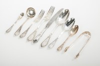 Lot 262 - VICTORIAN SILVER CANTEEN maker Chawner & Co.,...