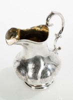Lot 271 - SILVER CREAM JUG maker Henry Wilkinson & Co.,...