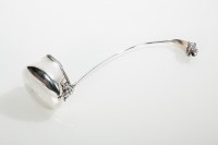 Lot 272 - SILVER PUNCH LADLE stamped 'Sterling' to base...