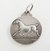 Lot 290 - EDWARDIAN EQUINE INTEREST SILVER MEDAL maker...