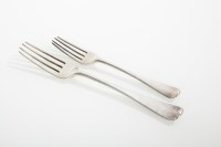 Lot 294 - NINE GEORGE III OLD ENGLISH PATTERN SILVER...