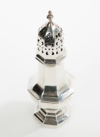 Lot 315 - SILVER SUGAR CASTER maker Jay, Richard...