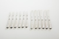 Lot 322 - SET OF SIX VICTORIAN SILVER FRUIT KNIVES AND...