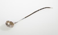 Lot 323 - VICTORIAN SCOTTISH SILVER PUNCH LADLE maker...