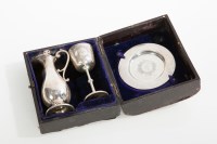 Lot 329 - VICTORIAN SILVER TRAVELLING COMMUNION SET...
