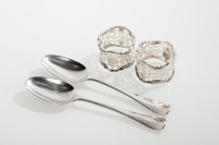 Lot 331 - PAIR OF EARLY 18TH CENTURY SILVER OLD ENGLISH...