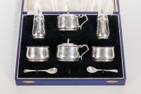 Lot 332 - SILVER CRUET SET maker William Neale & Son Ltd,...