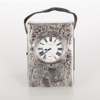 Lot 338 - LATE VICTORIAN EMBOSSED SILVER GOLIATH POCKET...