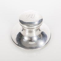 Lot 342 - SILVER INK WELL maker W I Broadway & Co.,...