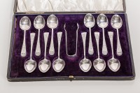 Lot 343 - SET OF TWELVE EDWARDIAN SCOTTISH SILVER...