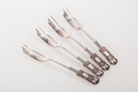 Lot 350 - FOUR LIBERTY & CO. ART NOUVEAU SILVER HORS...