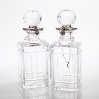 Lot 362 - PAIR OF EARLY 20TH CENTURY SILVER COLLARED...