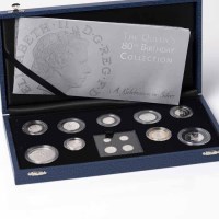Lot 1578 - THE QUEEN'S 80TH BIRTHDAY SILVER PROOF COIN...