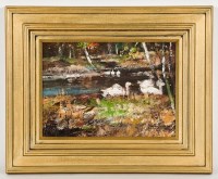 Lot 98 - JAMES KAY RSA RSW (SCOTTISH 1858 - 1942), SWAN...