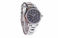 Lot 842 - LADY'S TAG HEUER LINK STAINLESS STEEL DIAMOND...