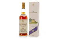Lot 1085 - MACALLAN 1972 AGED 18 YEARS Active....