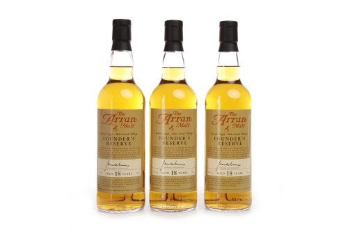 Lot 1175 - THE ARRAN MALT FOUNDER'S RESERVE AGED 18 YEARS...