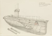 Lot 1455 - COLLECTION OF PEN AND CRAYON MILITARY DRAWINGS...