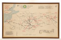 Lot 1474 - WORLD WAR TWO PLAN 'Route of the Golden Acorn...