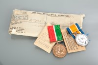 Lot 1475 - WORLD WAR ONE PAIR awarded to John A.Urguhart...