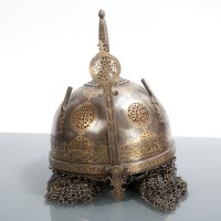 Lot 1495 - 19TH CENTURY INDO-PERSIAN DAMASCENED STEEL...