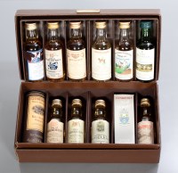 Lot 855 - 12 ASSORTED WHISKY MINIATURES Tullibardine...